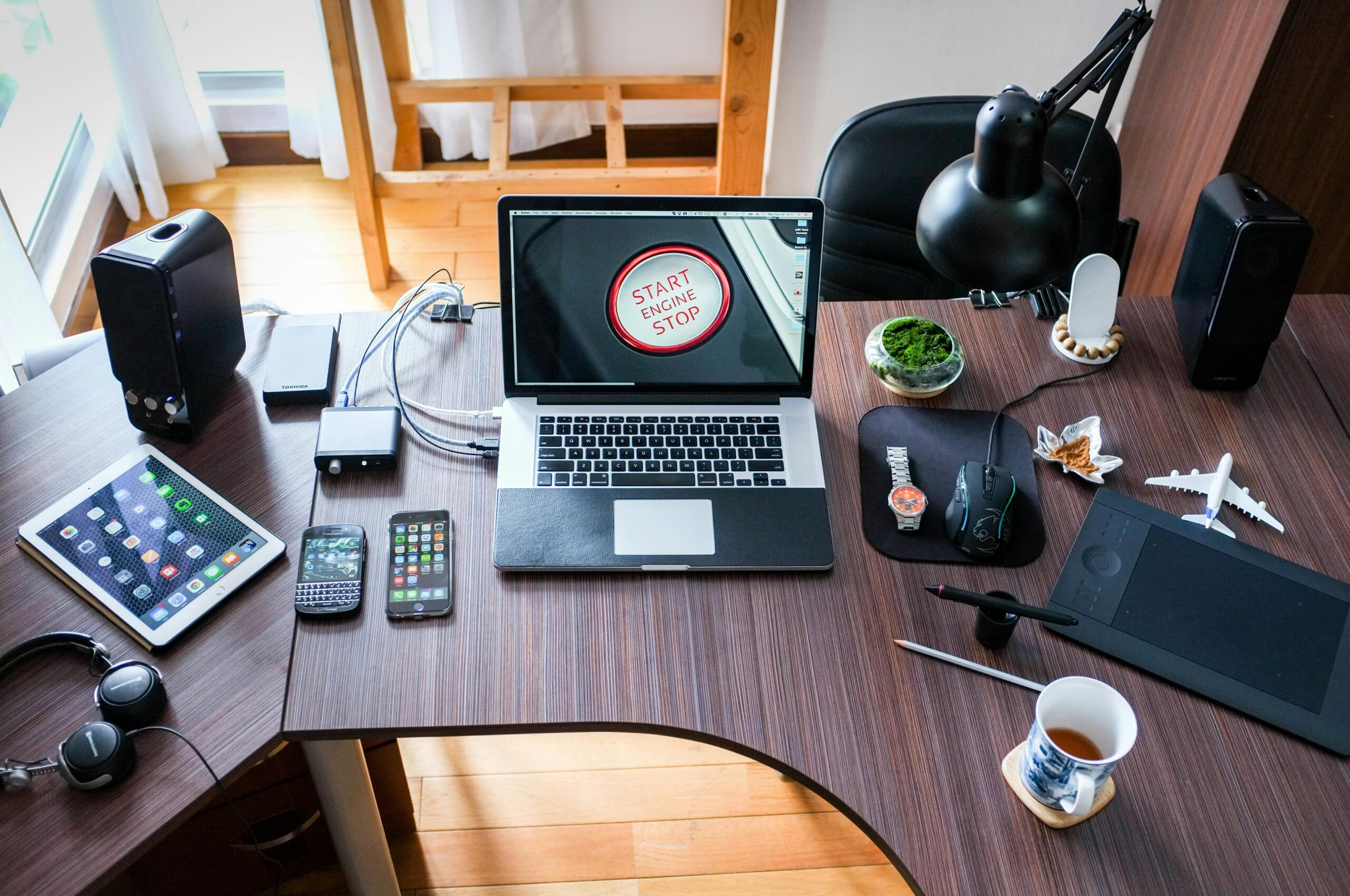 Responsive web design on laptop screen